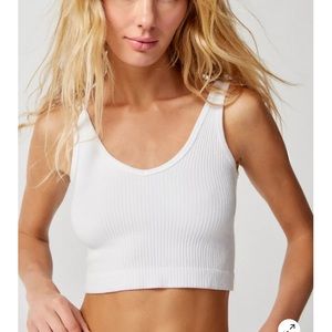 Urban Outfitters Out From Under Drew Seamless Ribbed Bra Top White Small
